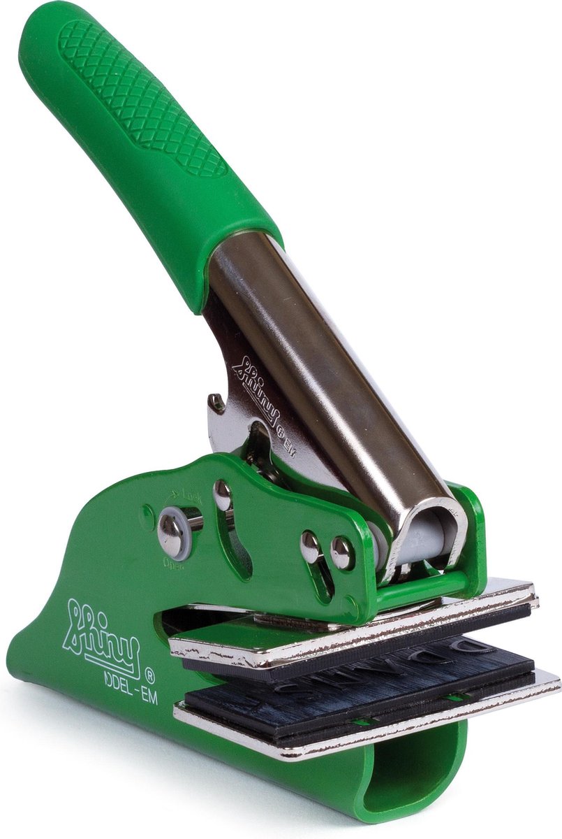 Shiny EM preegtang | logo | 50x25mm | groen